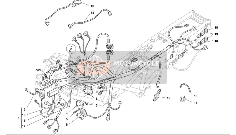 51012201A, Faisceau De Fils, Ducati, 0