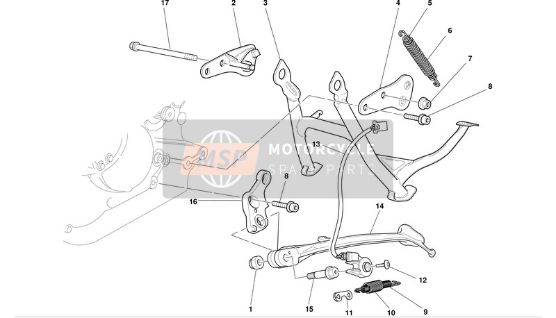 Ducati SPORT TOURING ST4 S Usa 2003 Des Stands pour un 2003 Ducati SPORT TOURING ST4 S Usa