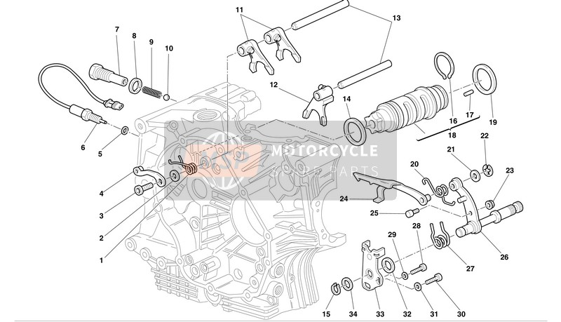Ducati SPORT TOURNG 4 S ABS Eu 2004 Gear Change for a 2004 Ducati SPORT TOURNG 4 S ABS Eu