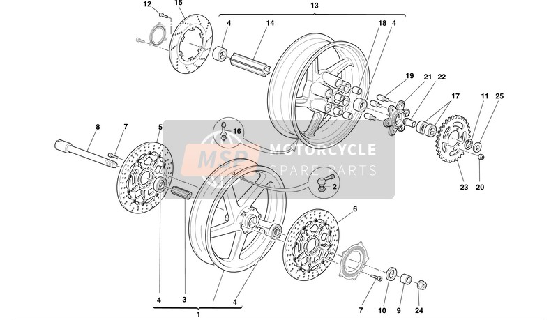 50121051AE, Front Wheel, Ducati, 0
