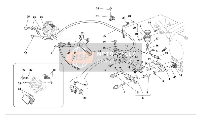 Hydraulische achterrem