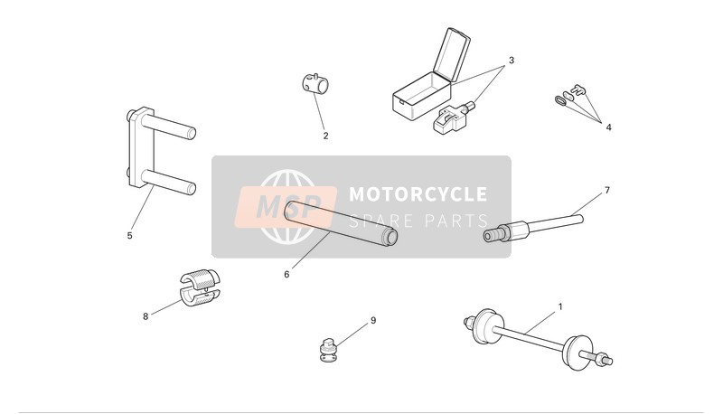 Ducati SPORTTOURING 3 Eu 2005 Outils spéciaux d'atelier 2 pour un 2005 Ducati SPORTTOURING 3 Eu