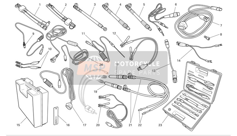 Ducati SPORTTOURING ST3 S ABS Usa 2006 Outils de service d'atelier 3 pour un 2006 Ducati SPORTTOURING ST3 S ABS Usa