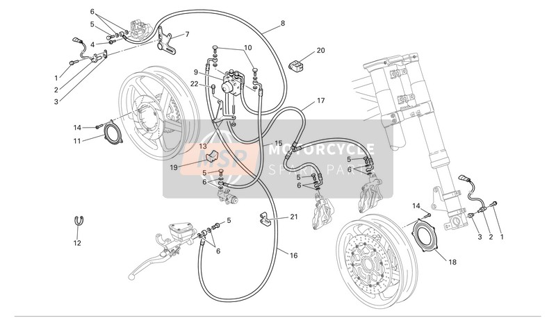 Ducati SPORTTOURING ST4 ABS Usa 2005 Anti-Lock Breaking System (abs) for a 2005 Ducati SPORTTOURING ST4 ABS Usa