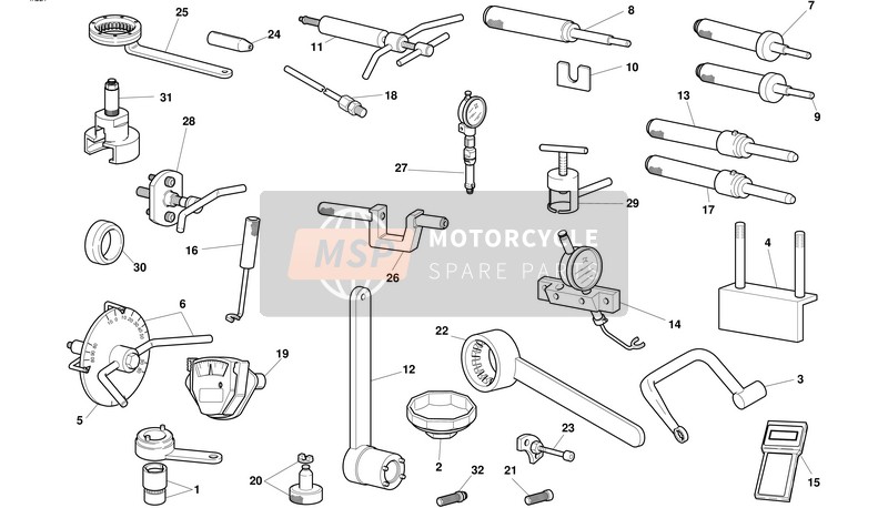 05120011A, Torque Wrench For Timing Belt, Ducati, 2