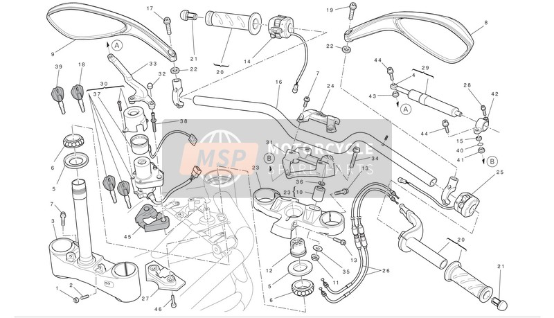 34220571A, Steering Crown With Pin, Ducati, 0
