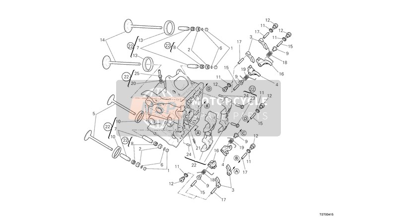 30410631AC, Siege Soupape Echappement +0, 06 mm, Ducati, 0