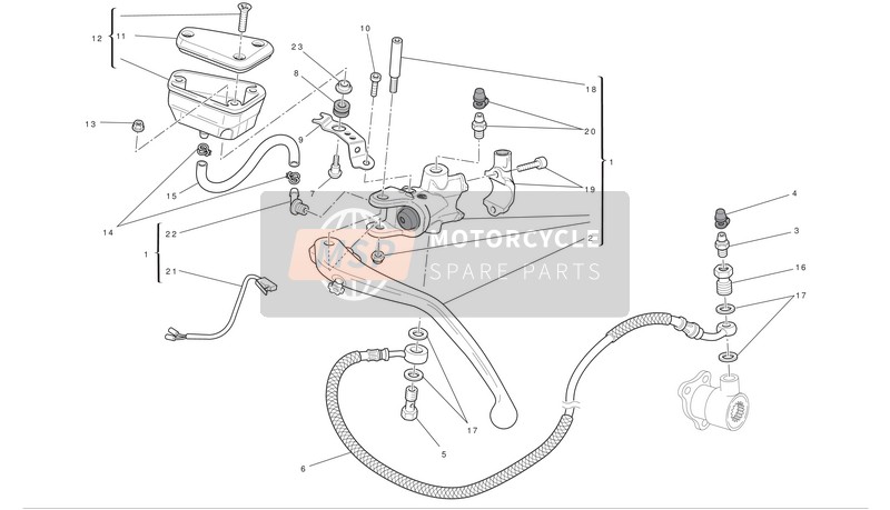 Ducati STREETFIGHTER 848 Eu 2012 Commande d'embrayage pour un 2012 Ducati STREETFIGHTER 848 Eu