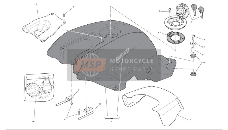 58611721AT, Kraftsofftank, Ducati, 0