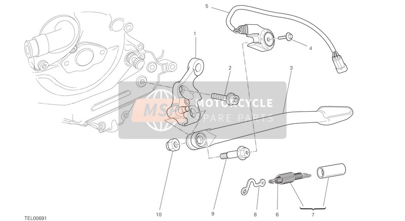 Ducati STREETFIGHTER 848 Eu 2015 Costado para un 2015 Ducati STREETFIGHTER 848 Eu