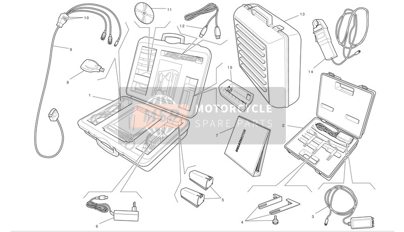 Ducati STREETFIGHTER Eu 2010 Diagnostic System for a 2010 Ducati STREETFIGHTER Eu