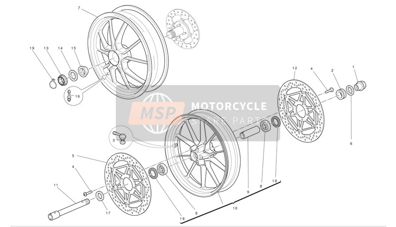 50221272AC, Rear Wheel, Ducati, 0