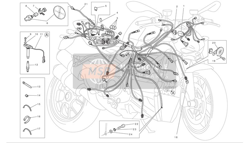 Ducati STREETFIGHTER Eu 2011 Electrical System for a 2011 Ducati STREETFIGHTER Eu