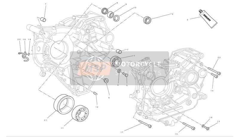 Ducati STREETFIGHTER Usa 2010 Metà carter per un 2010 Ducati STREETFIGHTER Usa