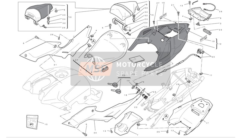 Ducati STREETFIGHTER Usa 2011 Posto A Sedere per un 2011 Ducati STREETFIGHTER Usa