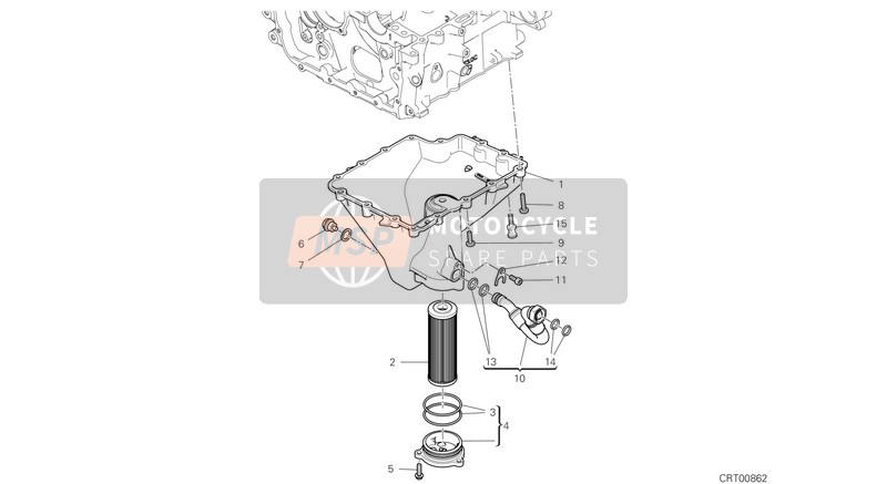 Ducati STREETFIGHTER V4 2021 OIL PAN for a 2021 Ducati STREETFIGHTER V4