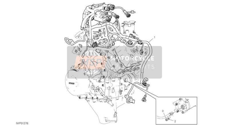 Ducati STREETFIGHTER V4 S 2021 ENGINE ELECTRIC SYSTEM for a 2021 Ducati STREETFIGHTER V4 S