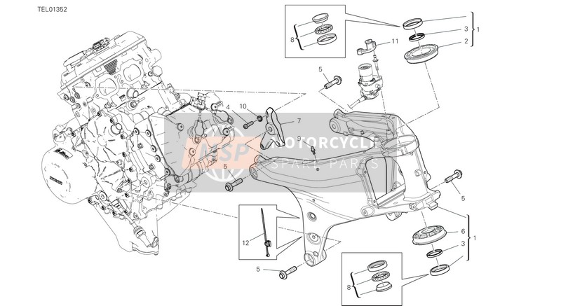 Ducati STREETFIGHTER V4 S 2021 FRAME for a 2021 Ducati STREETFIGHTER V4 S