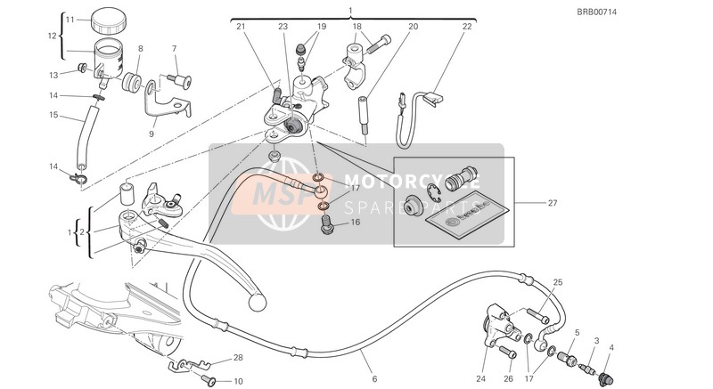 Ducati STREETFIGHTER V4 S USA 2020 Control de embrague para un 2020 Ducati STREETFIGHTER V4 S USA