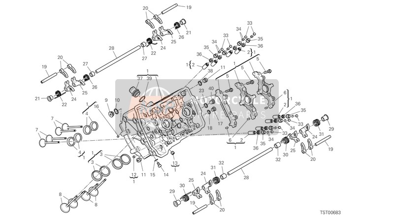 Ducati STREETFIGHTER V4 USA 2020 FRONT HEAD for a 2020 Ducati STREETFIGHTER V4 USA