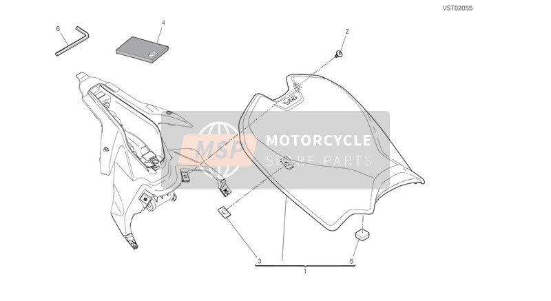 Ducati STREETFIGHTER V4 USA 2020 Siège pour un 2020 Ducati STREETFIGHTER V4 USA