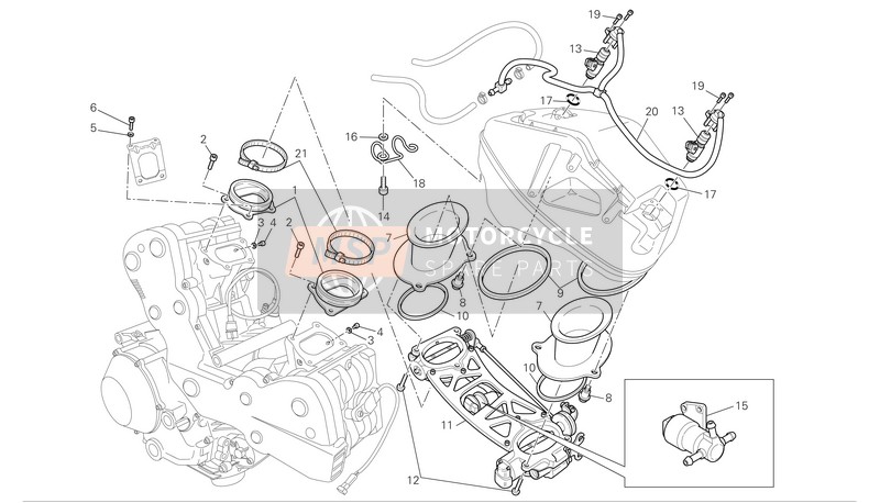 77250718B, Screw Tef M5X10, Ducati, 2