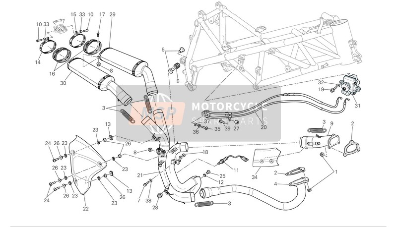 79010151A, Gasket, Exhaust Pipe, Ducati, 1