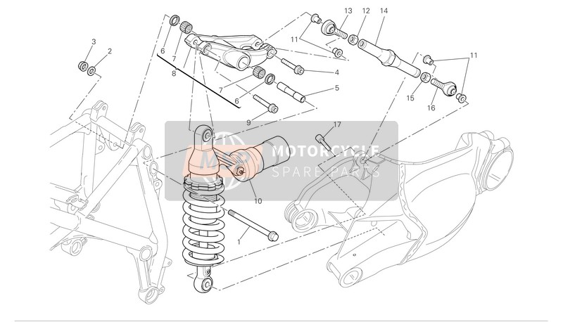 71010251A, Entretoise, Ducati, 0