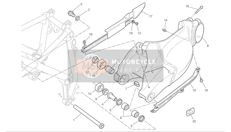 44710691A, Patin Chaine Inferieure, Ducati, 0