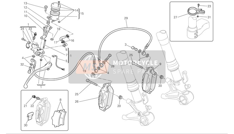 Ducati SUPERBIKE 1098 Eu 2008 Bremse vorne für ein 2008 Ducati SUPERBIKE 1098 Eu