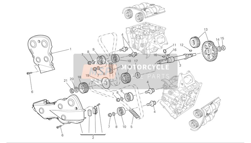 Ducati SUPERBIKE 1098 S Eu 2007 Steuersystem für ein 2007 Ducati SUPERBIKE 1098 S Eu