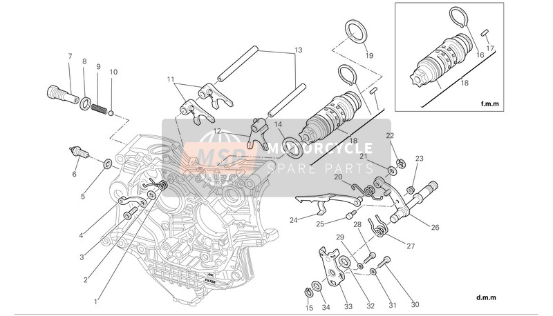 Ducati SUPERBIKE 1098 S TRICOLORE Usa 2007 Gear Change Control for a 2007 Ducati SUPERBIKE 1098 S TRICOLORE Usa