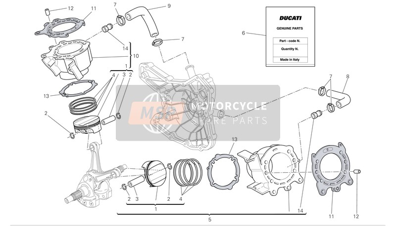 79120471A, HEAD-CYLINDER Gaskets Set, Ducati, 0
