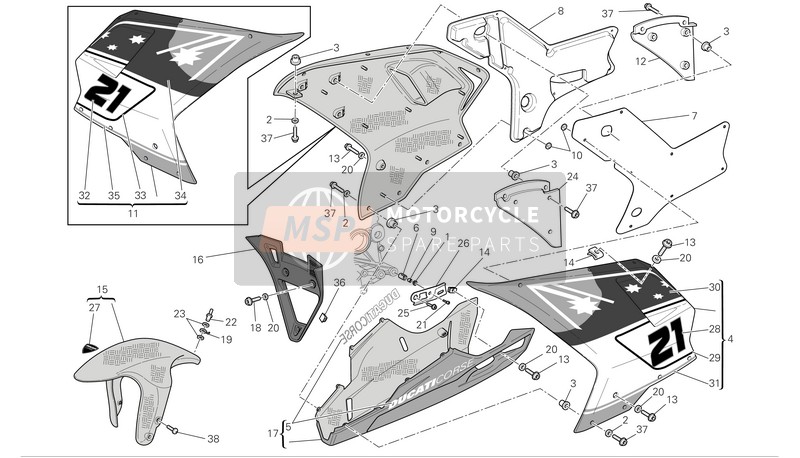 85240081A, Rondelle Dentelèe, Ducati, 0