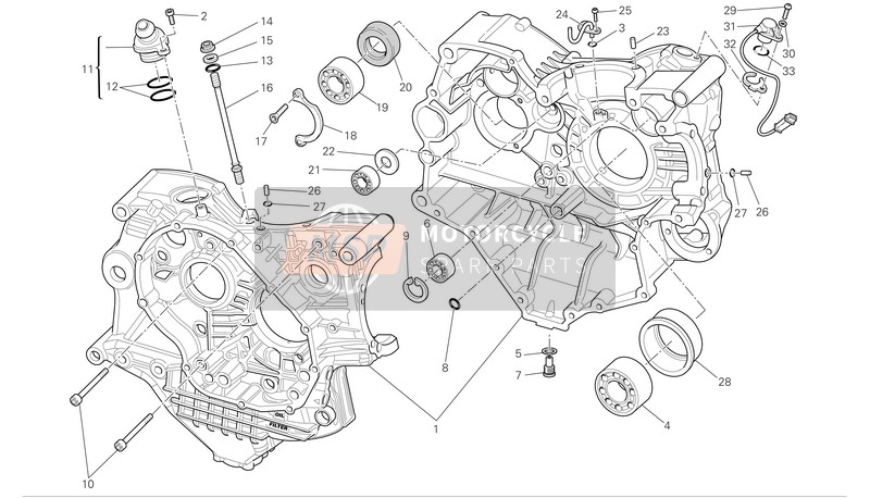 22521891B, Ass.Carter Fusi In Terra 1098R, Ducati, 0