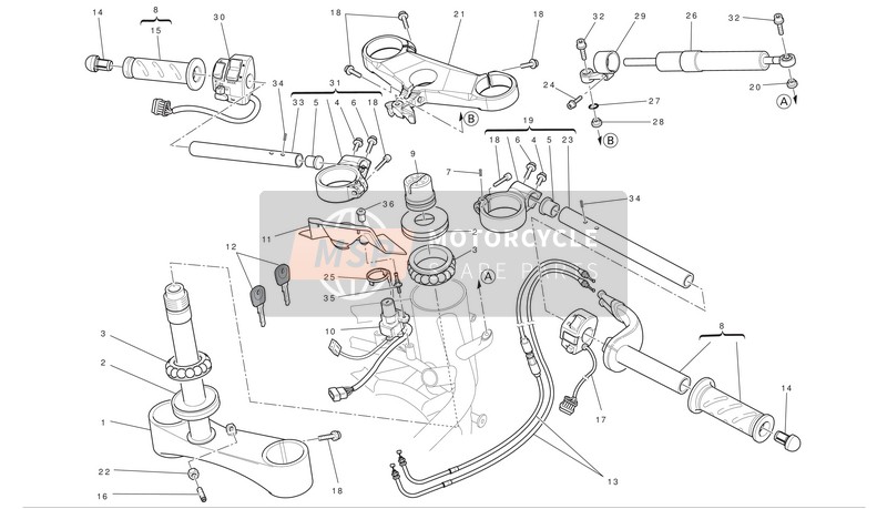 Ducati SUPERBIKE 1198 Eu 2010 Bigote daliniano - para un 2010 Ducati SUPERBIKE 1198 Eu