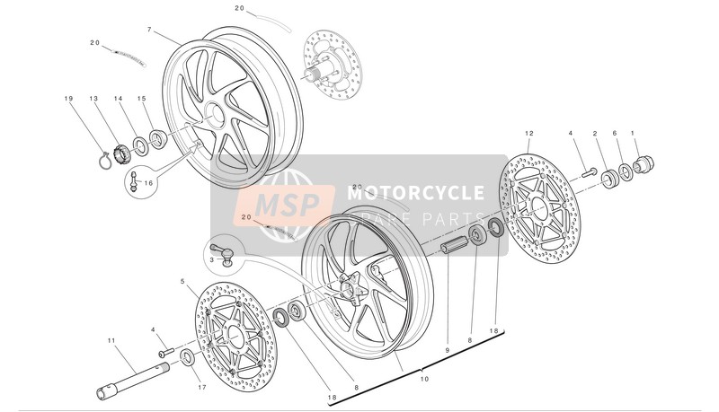 50121341AB, Wheel Rim Front Matt Black, Ducati, 0