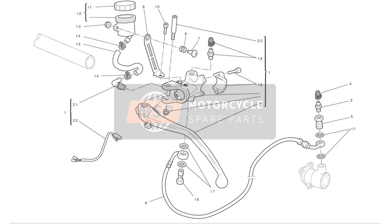 Ducati SUPERBIKE 1198 S CORSE Eu 2010 Control de embrague para un 2010 Ducati SUPERBIKE 1198 S CORSE Eu