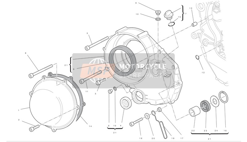 Clutch-Side Crankcase Cover