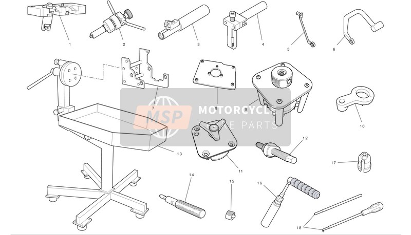 Werkplaats Service gereedschap 1