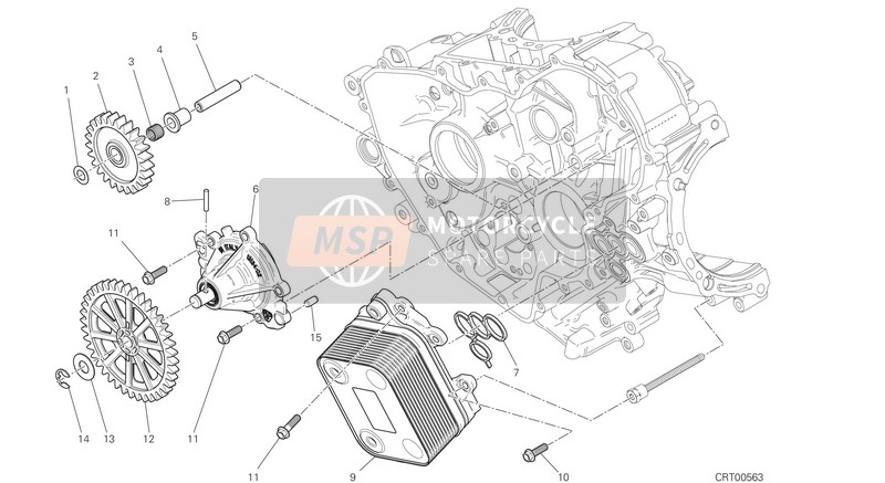 Ducati SUPERBIKE 1199 PANIGALE R USA 2014 Attuatore Della Pompa per un 2014 Ducati SUPERBIKE 1199 PANIGALE R USA