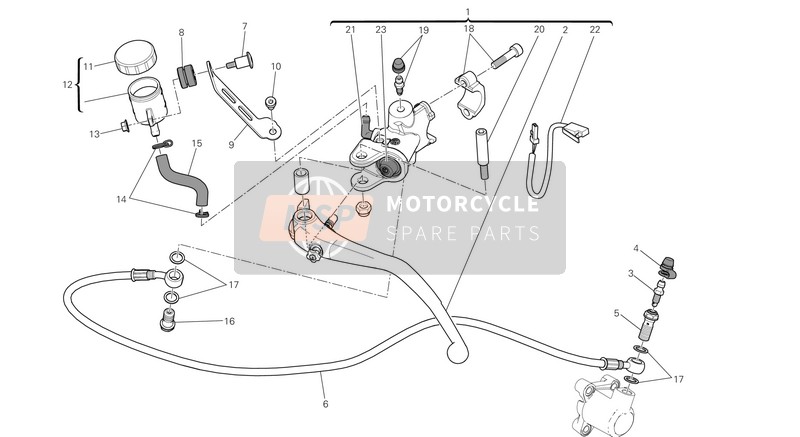 Ducati SUPERBIKE 1299 ABS EU 2015 Kupplungssteuerung für ein 2015 Ducati SUPERBIKE 1299 ABS EU