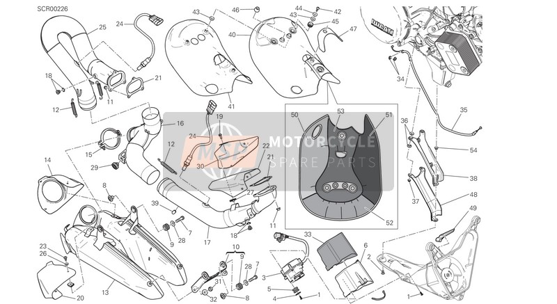 46016571A, Thermoreflecting Bescherming, Ducati, 1