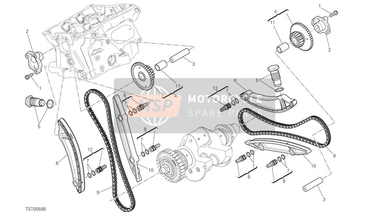 Ducati SUPERBIKE 1299 ABS EU 2017 Distributor for a 2017 Ducati SUPERBIKE 1299 ABS EU