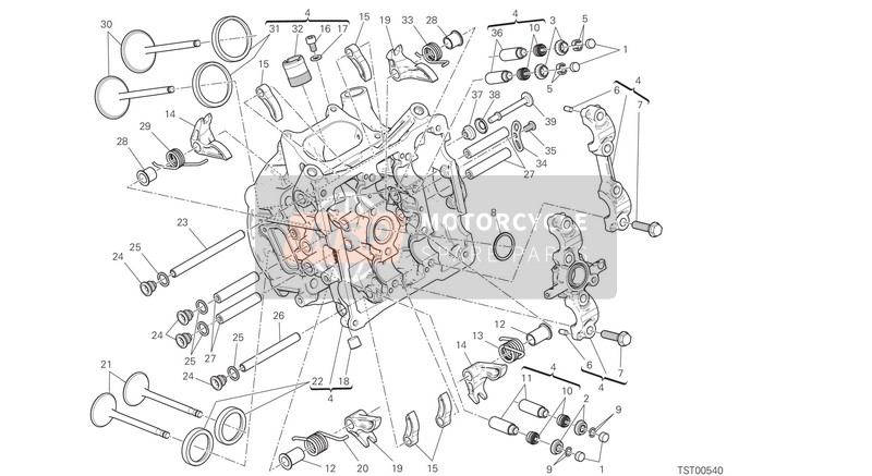 30123461V, Horizontal Head, Ducati, 0