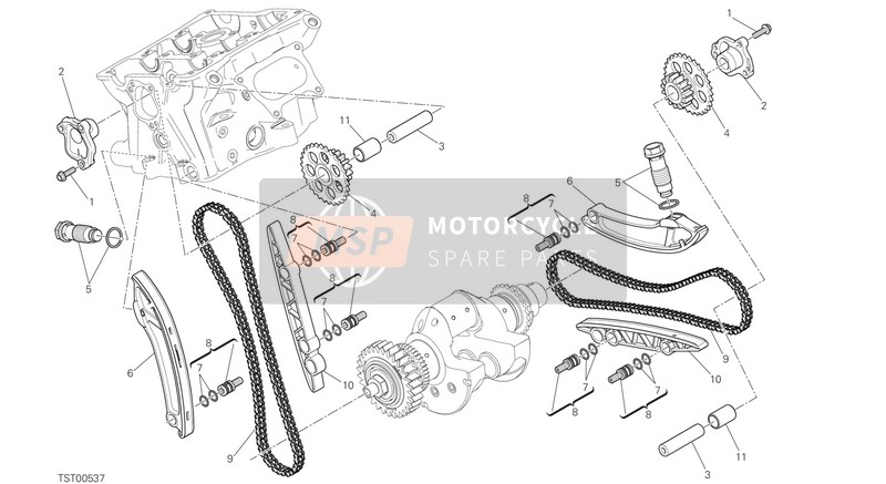 Ducati SUPERBIKE 1299 ABS USA 2016 Distribuidor para un 2016 Ducati SUPERBIKE 1299 ABS USA