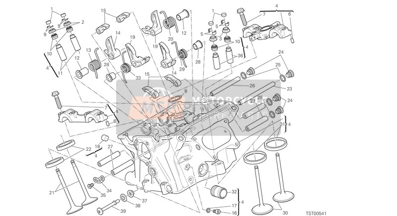 Ducati SUPERBIKE 1299 S ABS EU 2016 Vertical Head for a 2016 Ducati SUPERBIKE 1299 S ABS EU