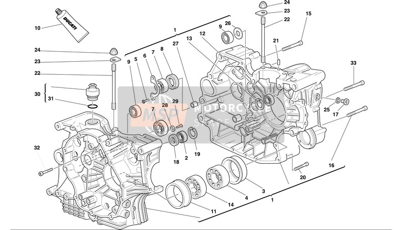 82610031A, Plate, Retainer, Ducati, 1