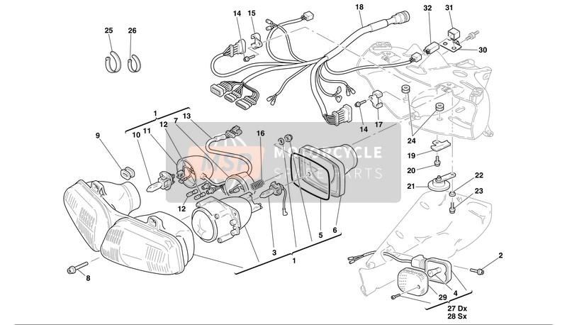 77156722B, Screw M6X35, Ducati, 0