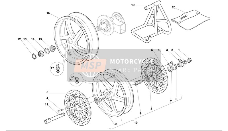 50120451A, Front Wheel, Ducati, 0
